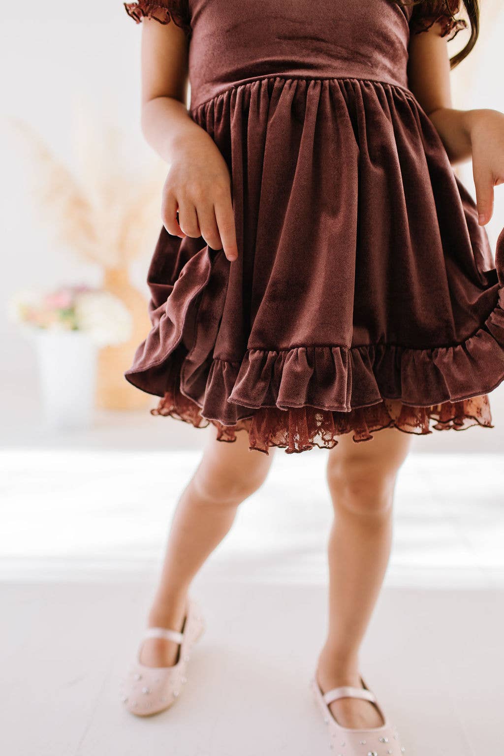 Eleanor Dress in Cocoa Blush
