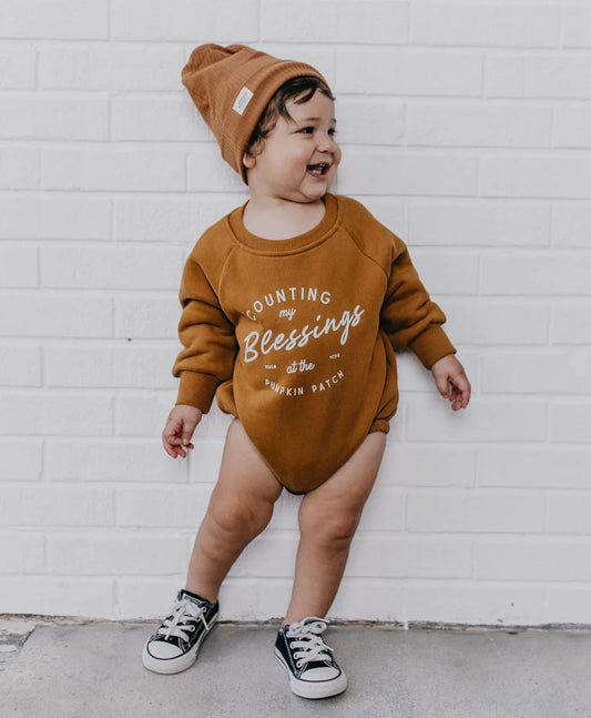 Counting My Blessings Sweatshirt Romper