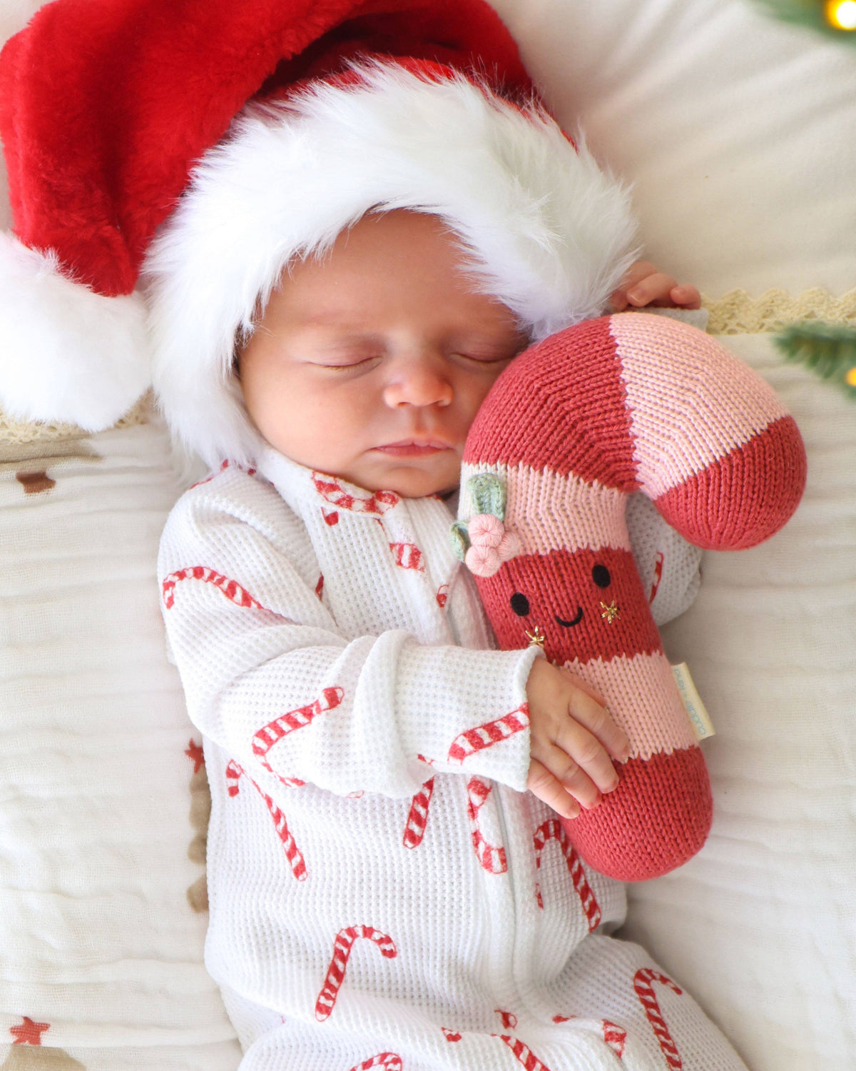 Baby Candy Cane (blush stripe) | cuddle+kind