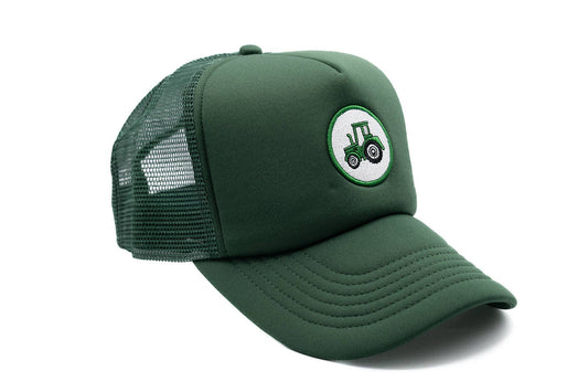 Tractor Patch Foam Trucker Hat | Dark Green