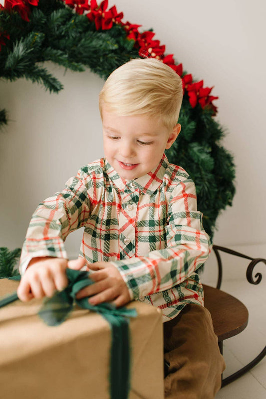Button Down in Classic Plaid