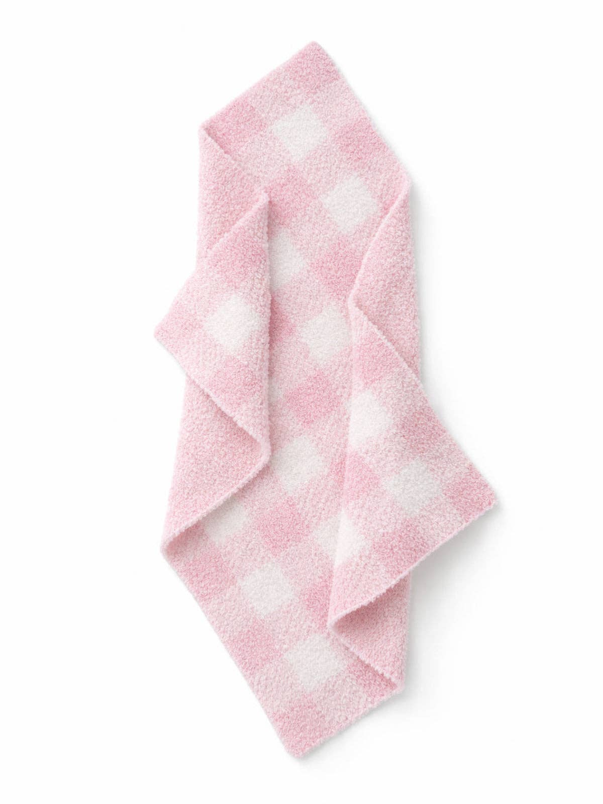 Phufy® Bliss Gingham Mini Blanket, Petal Pink
