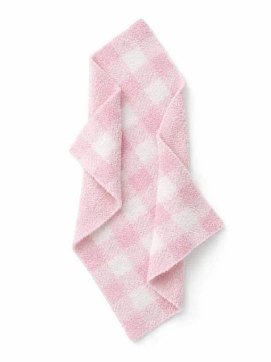 Phufy® Bliss Gingham Mini Blanket, Petal Pink