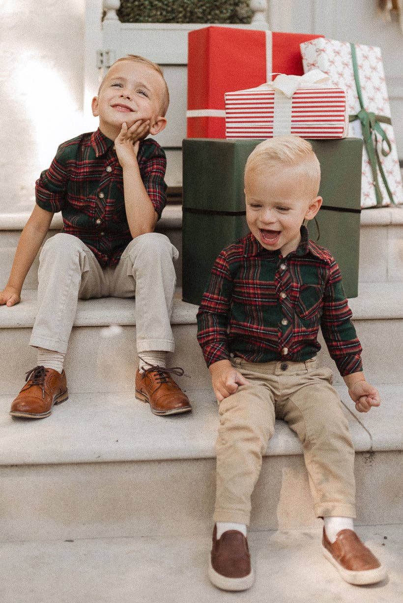 John Romper | Evergreen Plaid