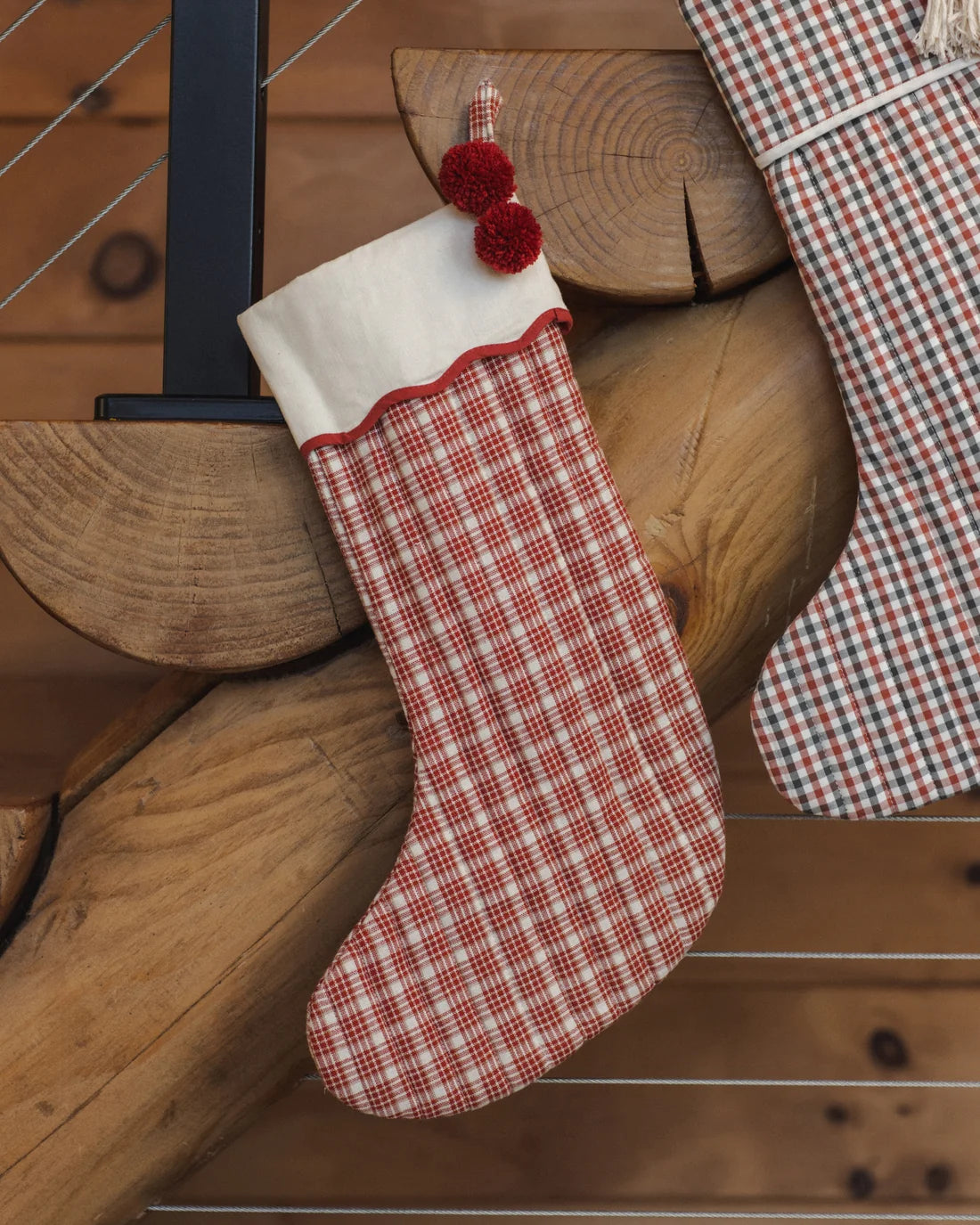Noel Stocking | Ruby Plaid