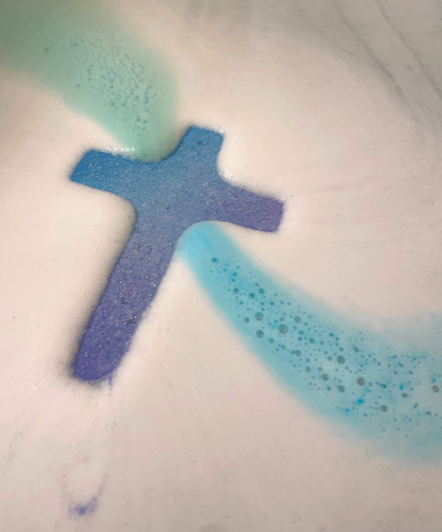 Cross Bath Bomb - with stone cross inside!