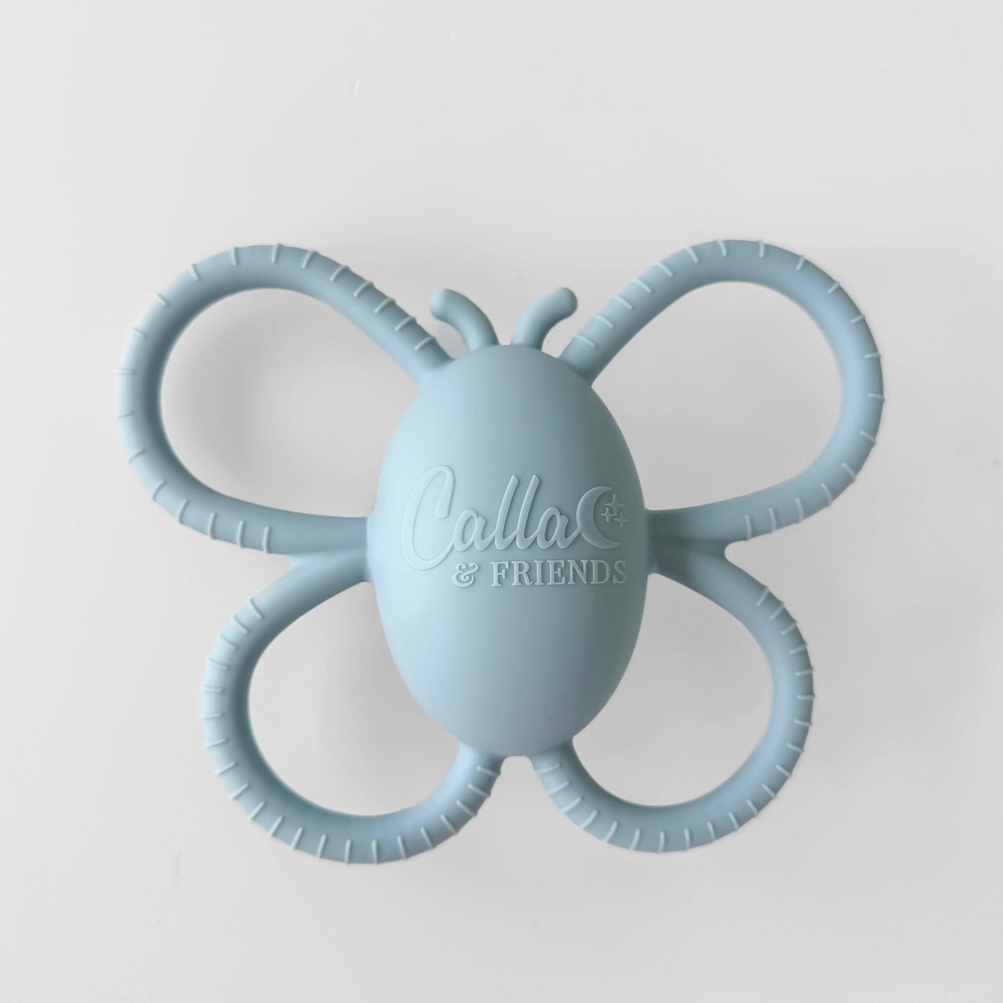 Silicone Butterfly Rattle Teether | Petal Pink