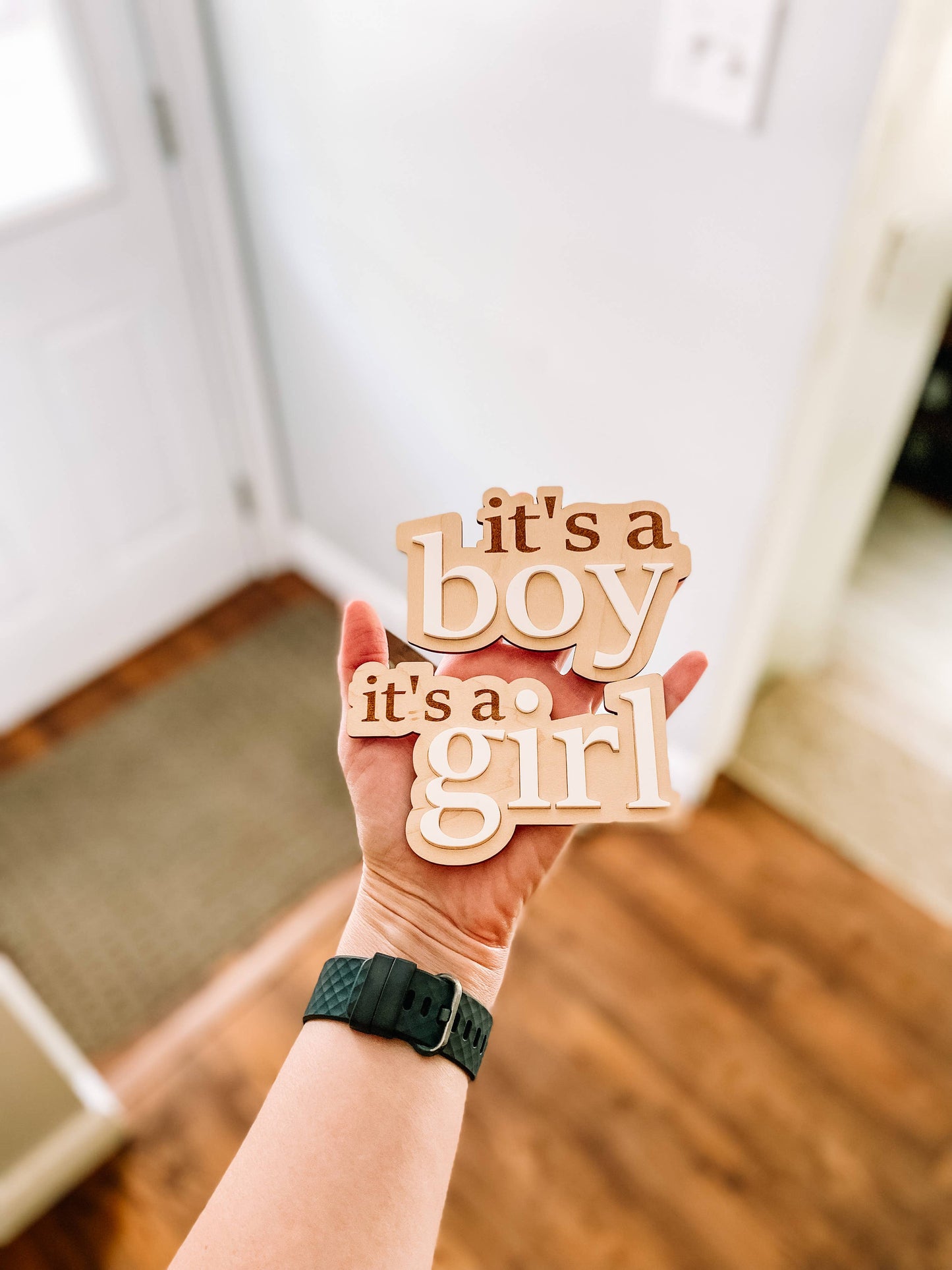 It’s a Boy Gender Reveal Announcement Sign: White