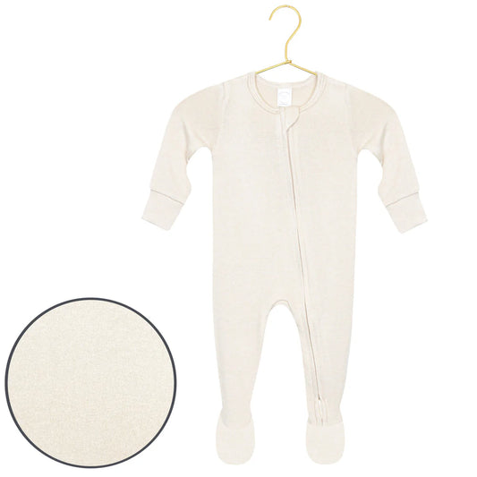 Dakota Plush Knit Zipper Footie