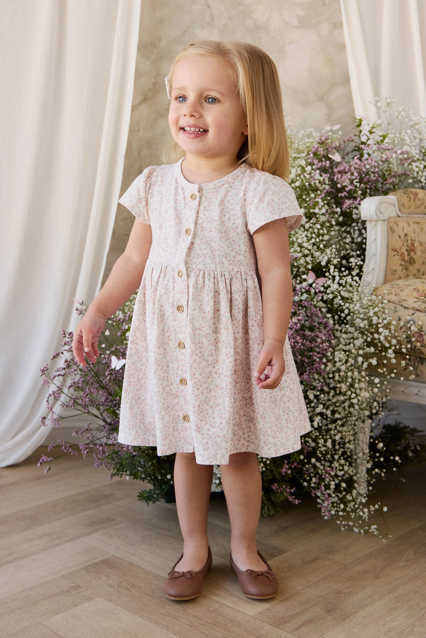 Organic Cotton Dahlia Dress | Posy Milk