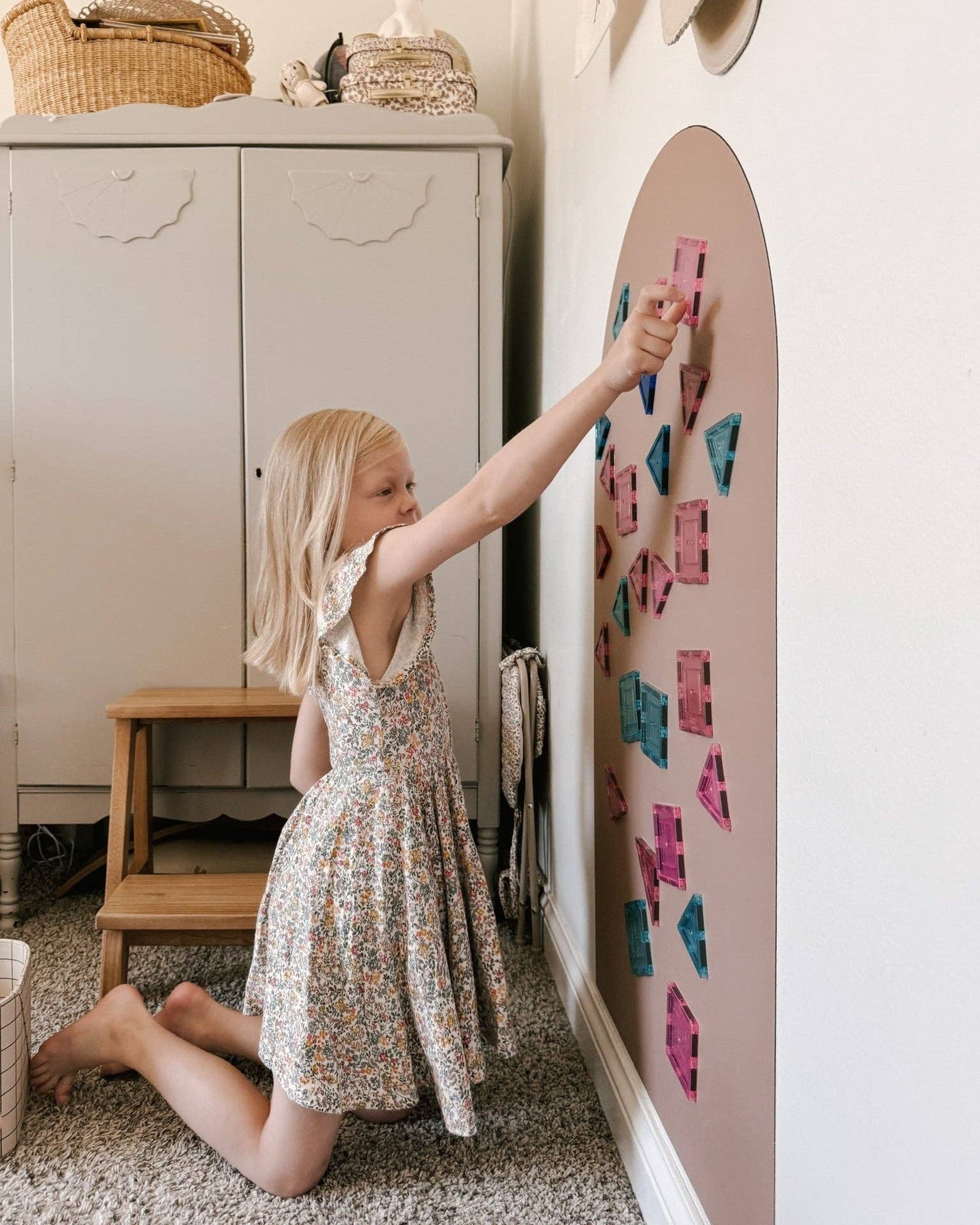 Magic Playwall - Arch Magnetic Wall Decal for Kids | Caramel