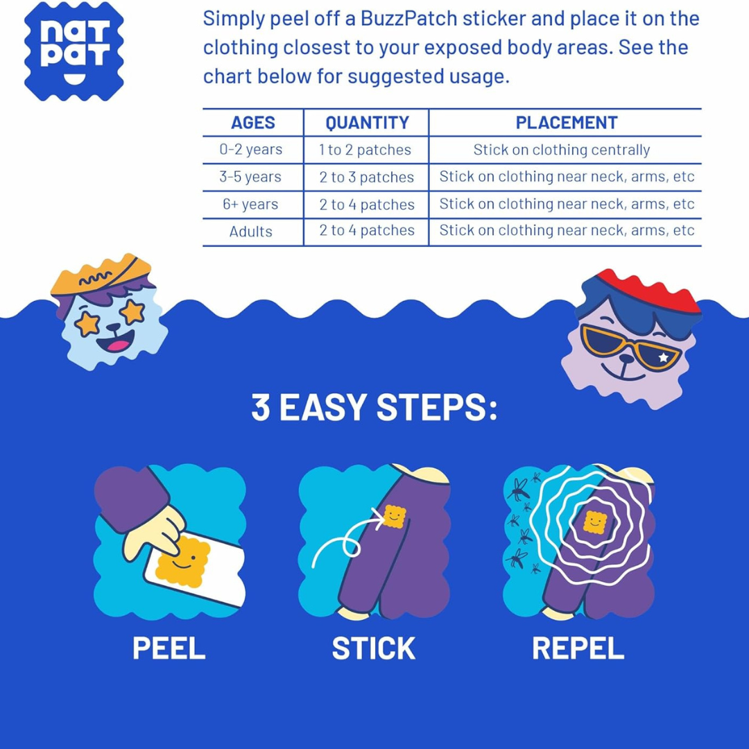Mosquito Patches | Natural Insect Repellent