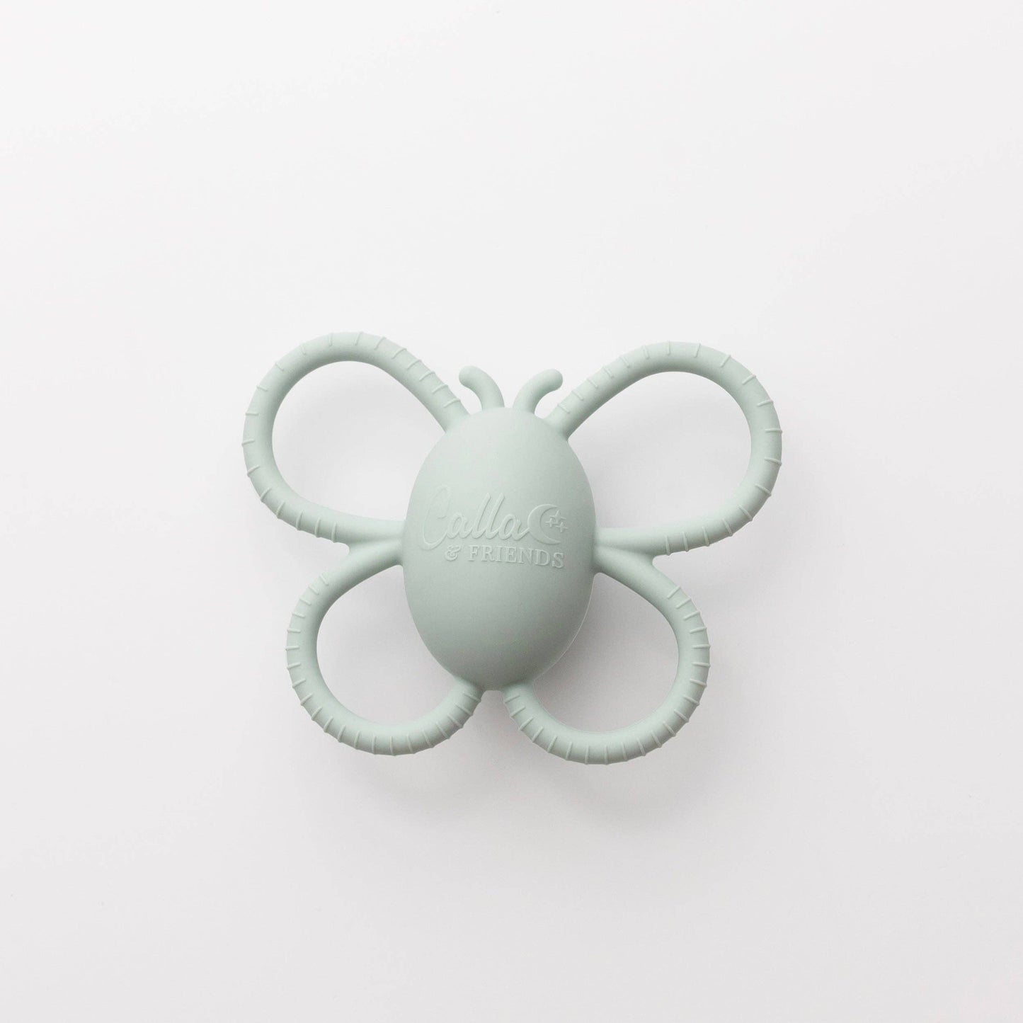Silicone Butterfly Rattle Teether | Petal Pink