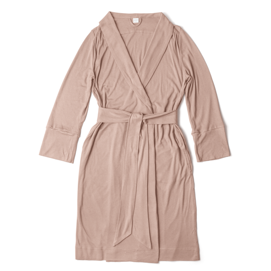 Viscose Bamboo + Organic Cotton Womens Robe | Rose