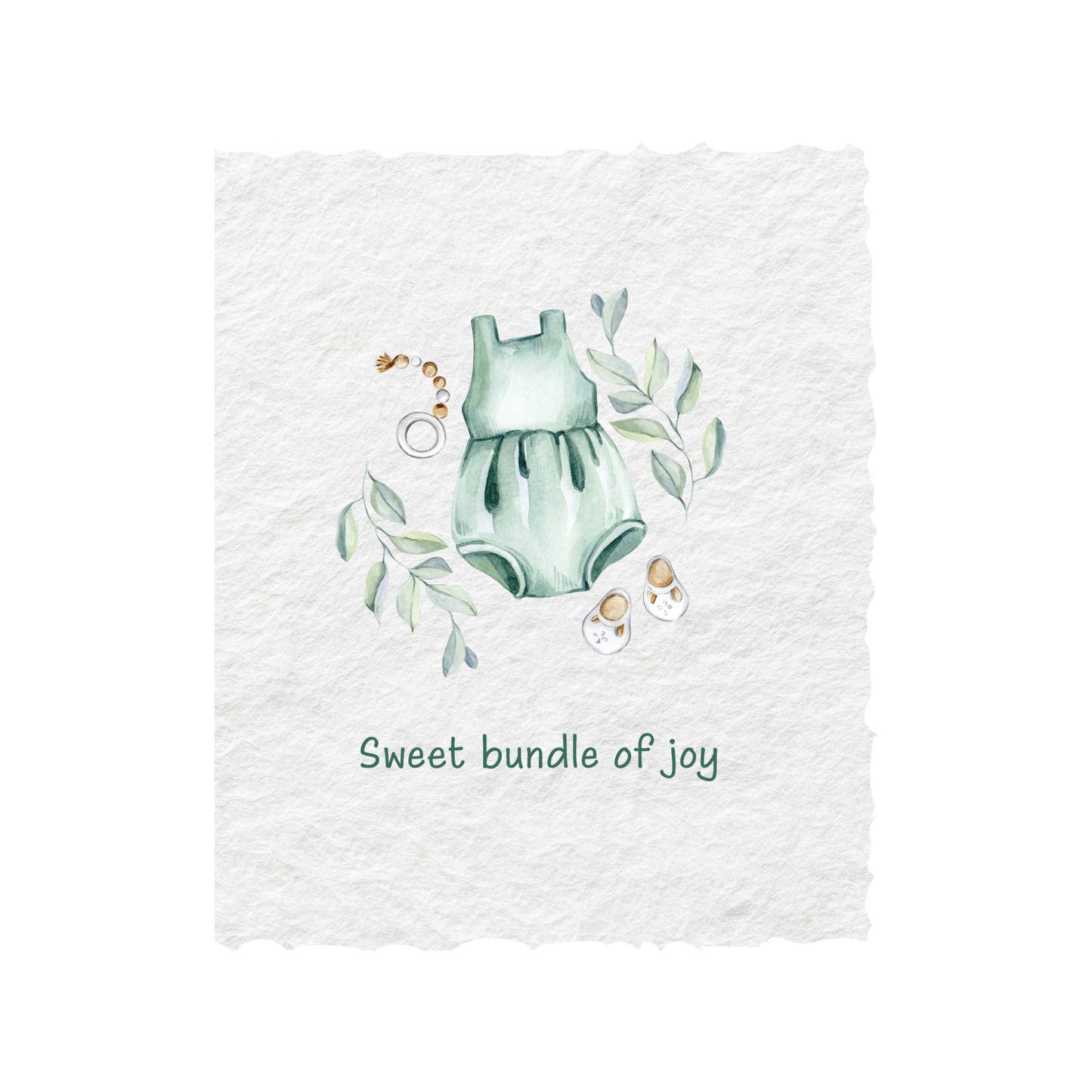 Sweet Bundle of Joy (Girl) | Greeting Card + Decor