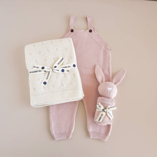 Organic Cotton Heirloom Pique Blanket | Cream