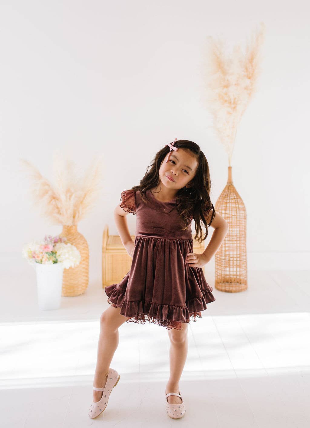 Eleanor Dress in Cocoa Blush