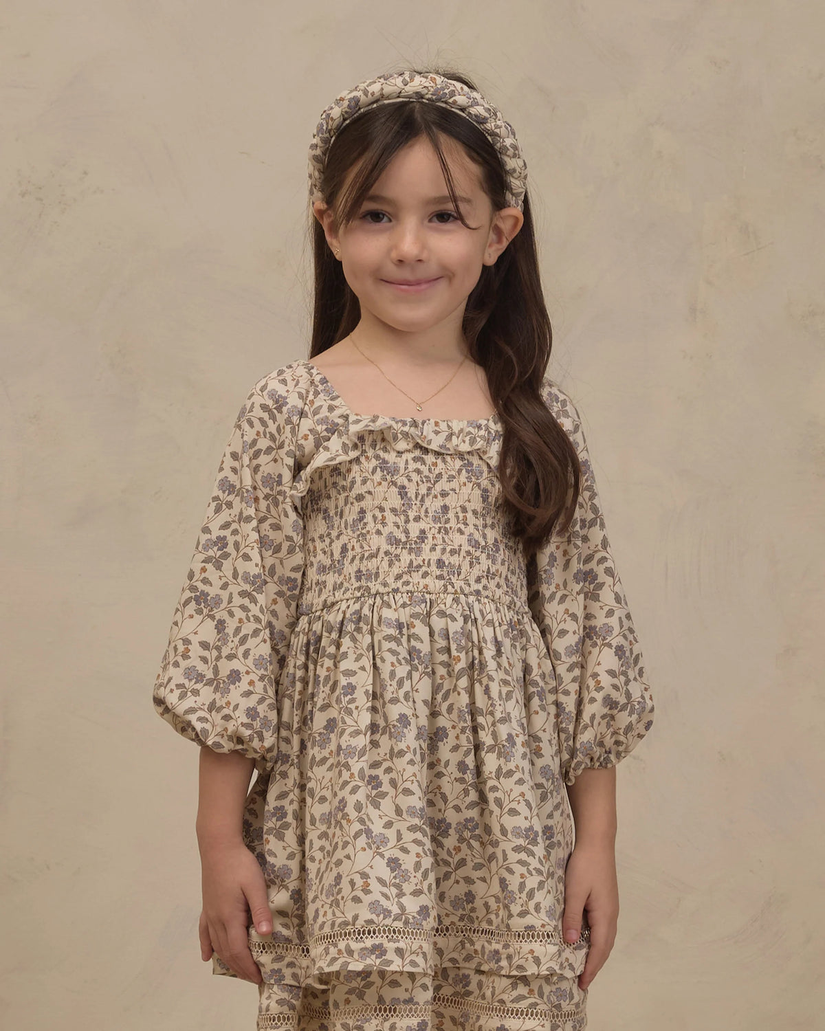 Elodie Dress | Blue Garden