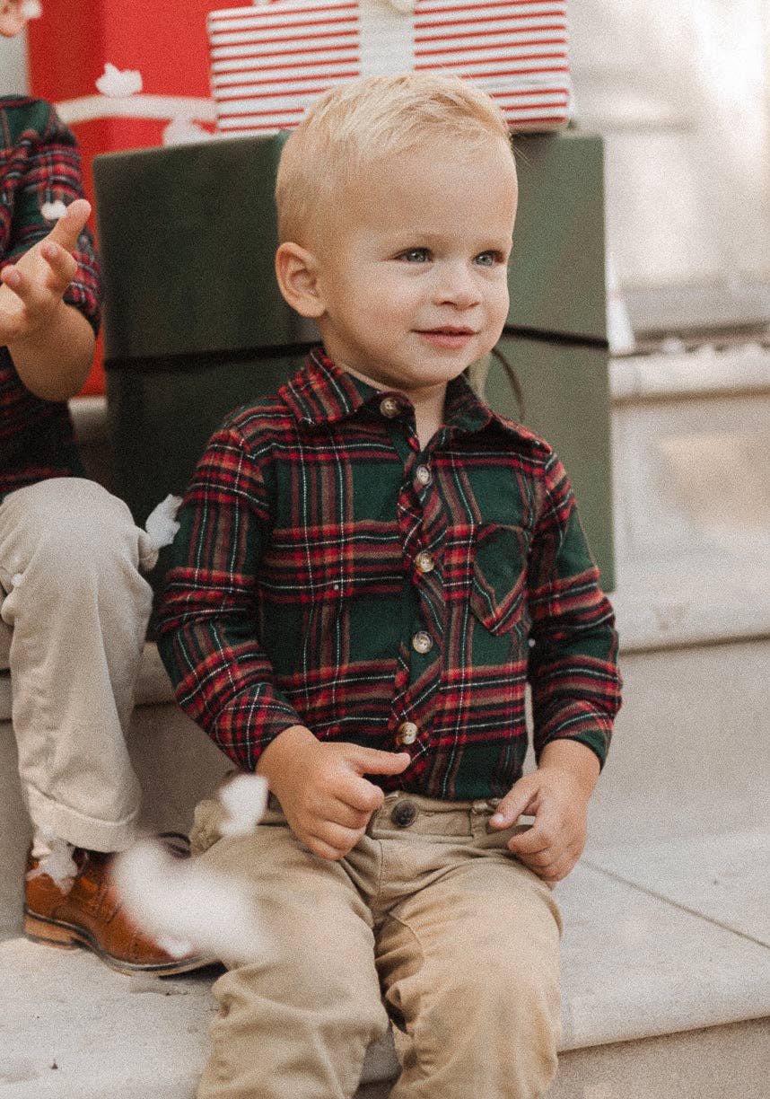 John Romper | Evergreen Plaid