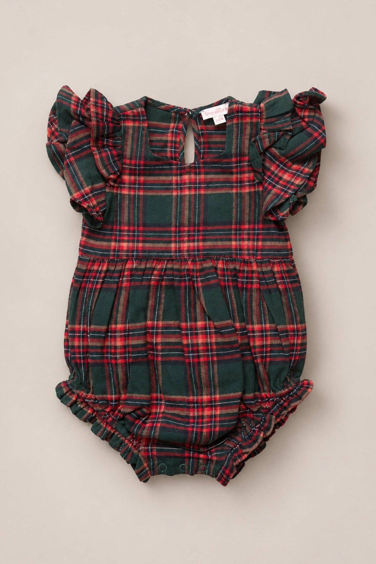 Hattie Romper | Evergreen Plaid