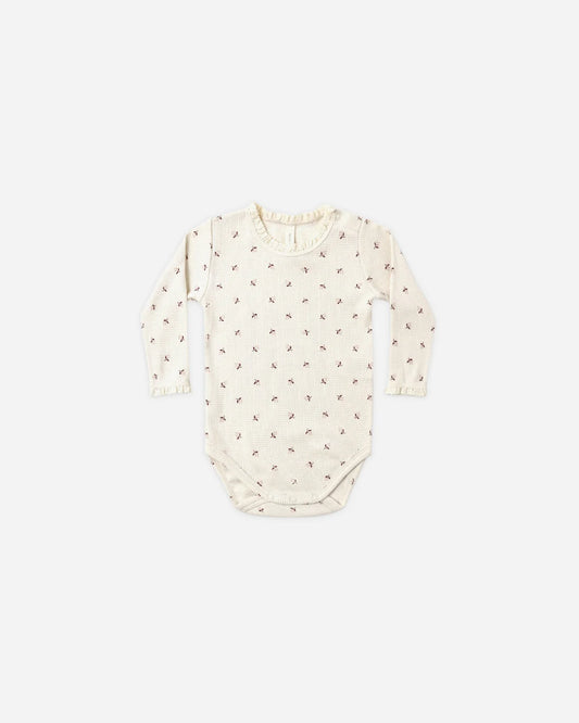 Waffle Long Sleeve Bodysuit | Fall Ditsy