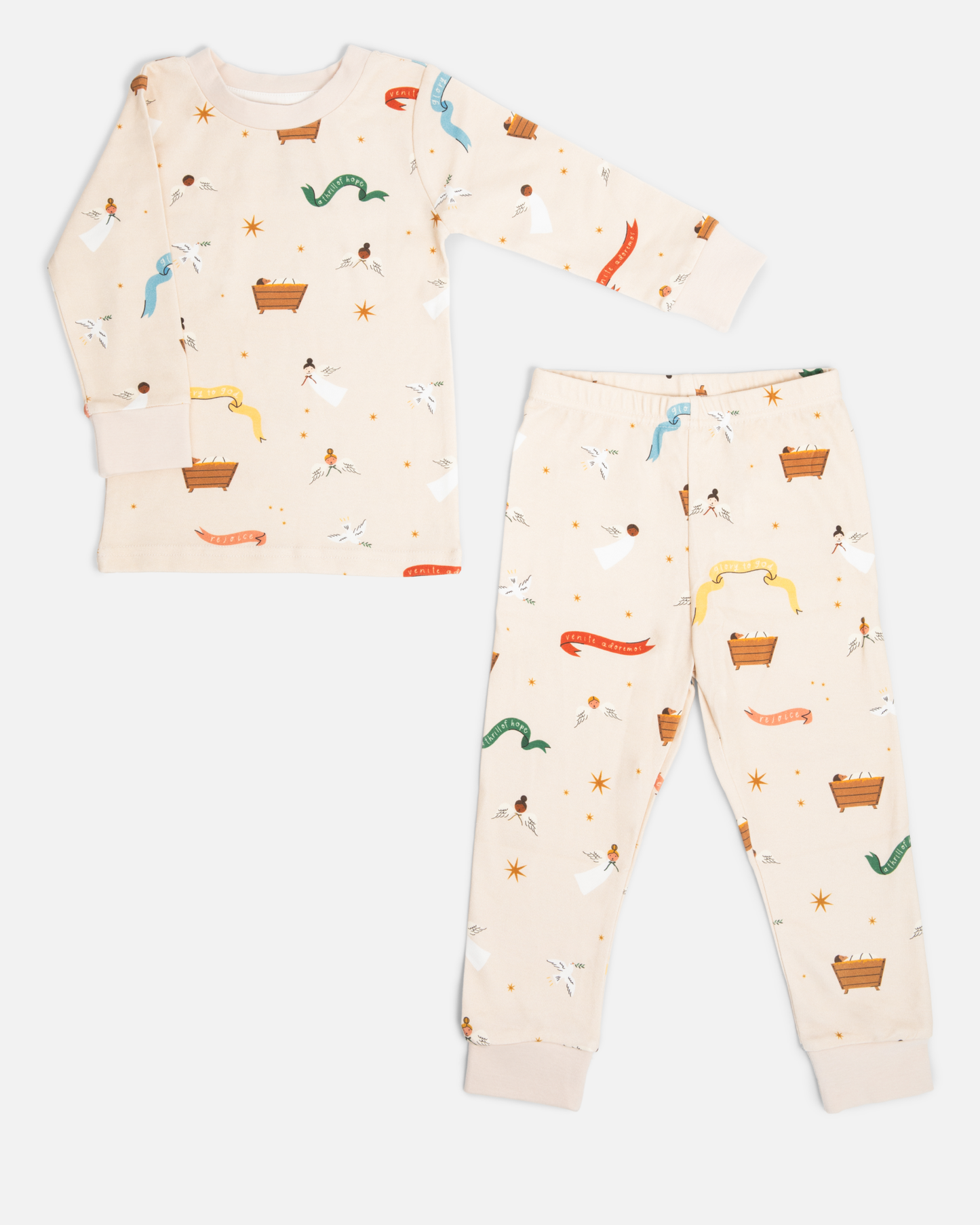 Baby Jesus Christmas Long John Pajamas