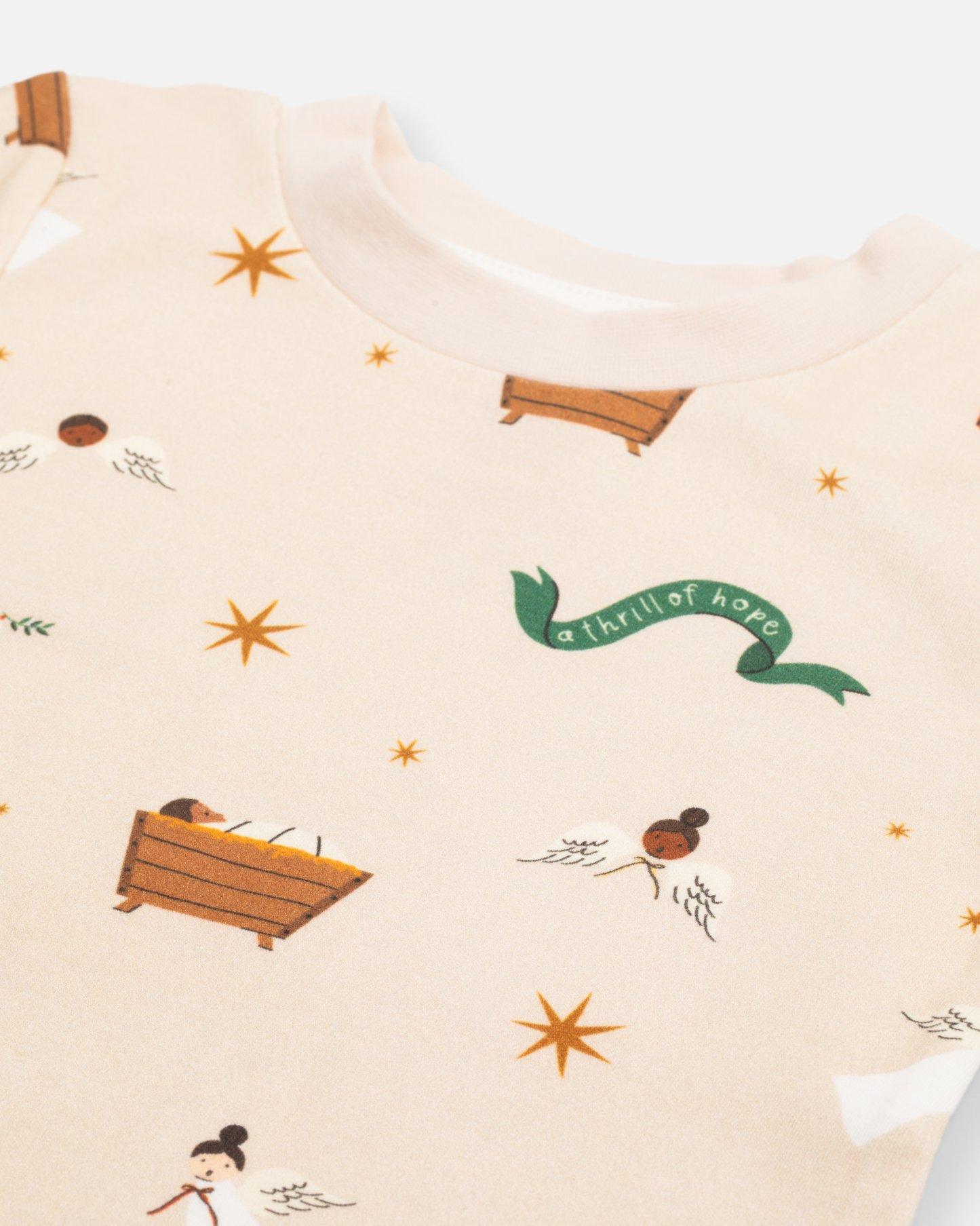 Baby Jesus Christmas Long John Pajamas