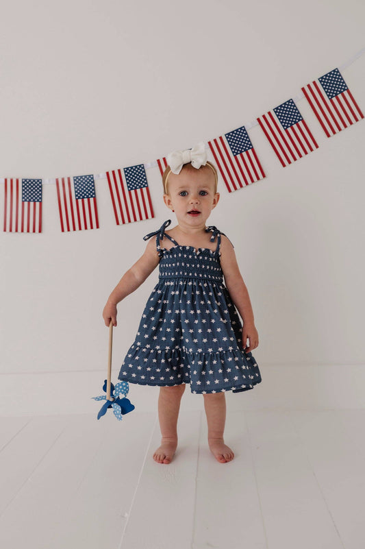 American Stars Tiered Mini Dress Set with Bloomers