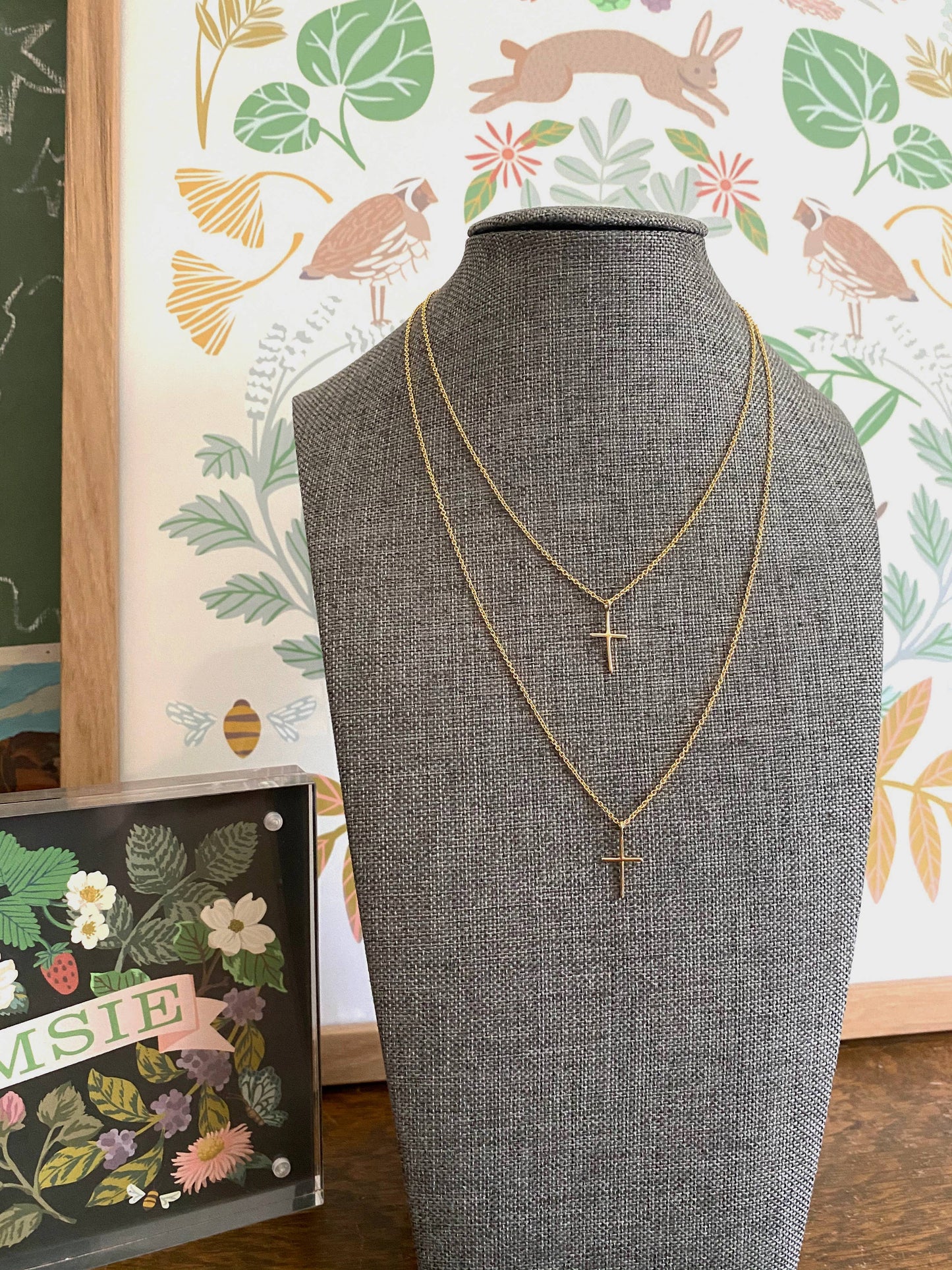 Momma + Me Matching Cross Necklace Set
