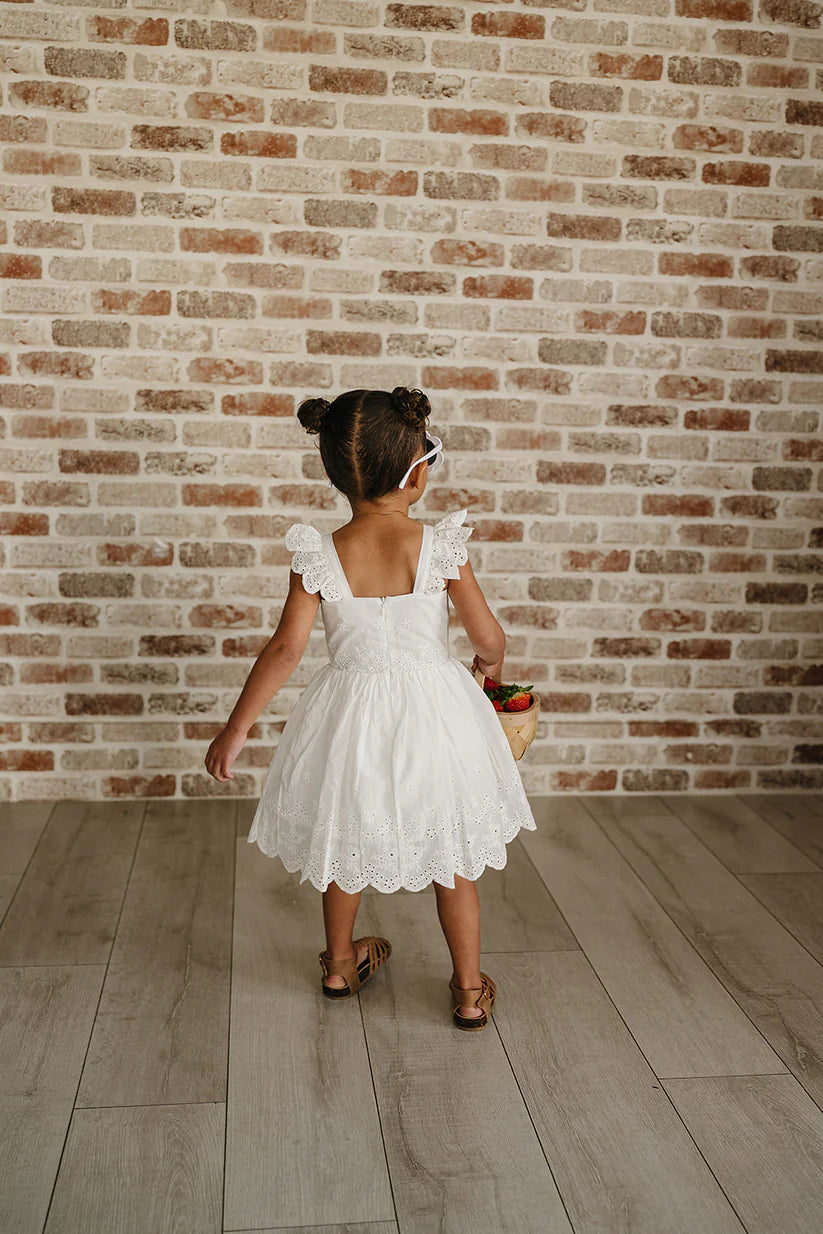 White Eyelet Dress