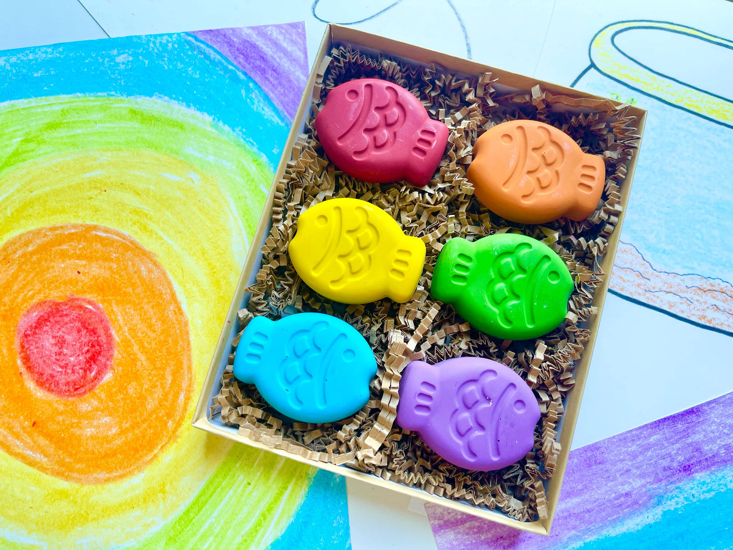 Fish Crayons Deluxe Gift Box