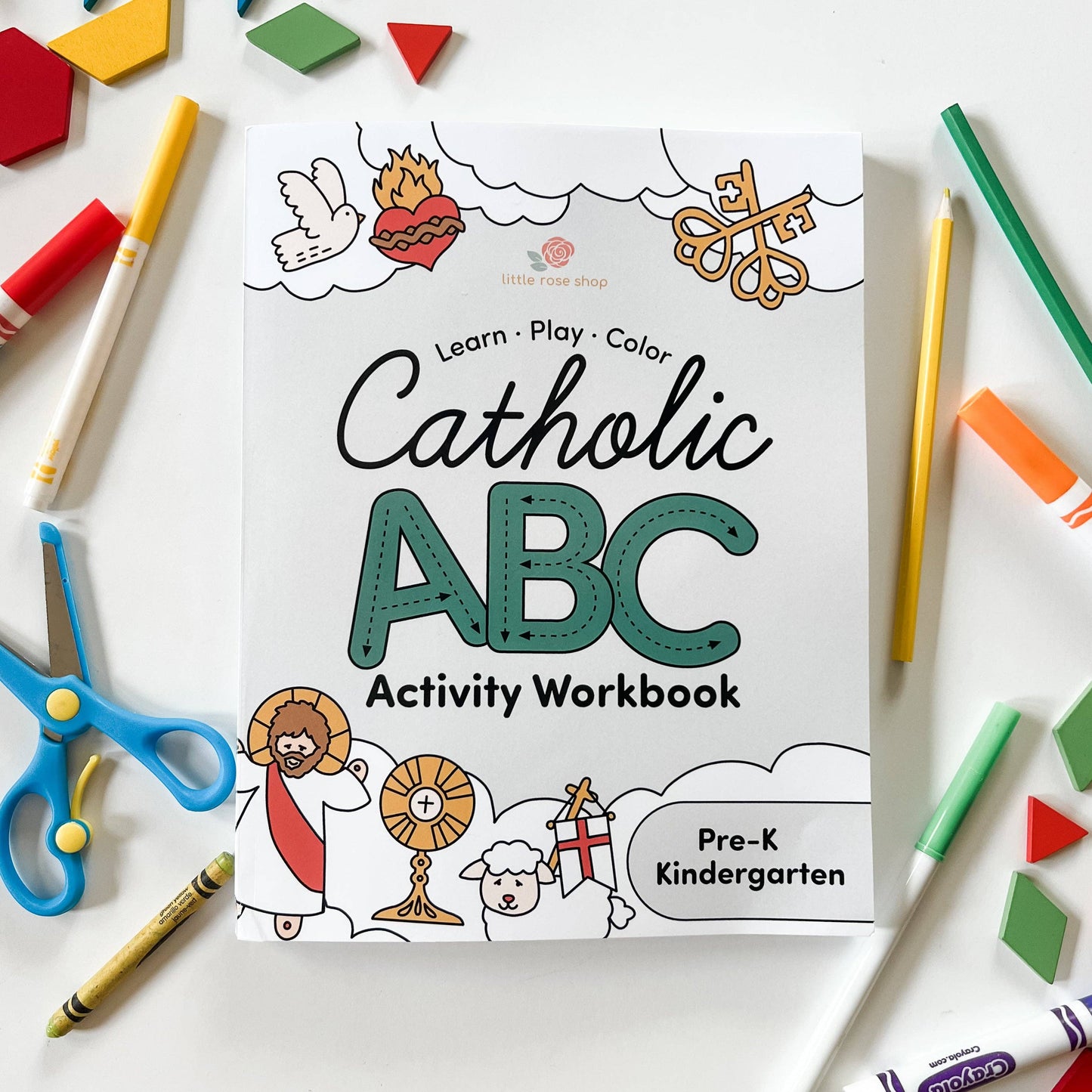 Catholic ABC Activity Workbook for Preschool & Kindergarten