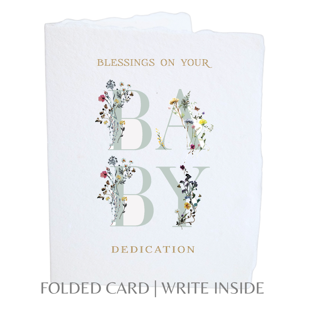 Blessings on Your Baby Dedication | Religious/Christian Greeting Card