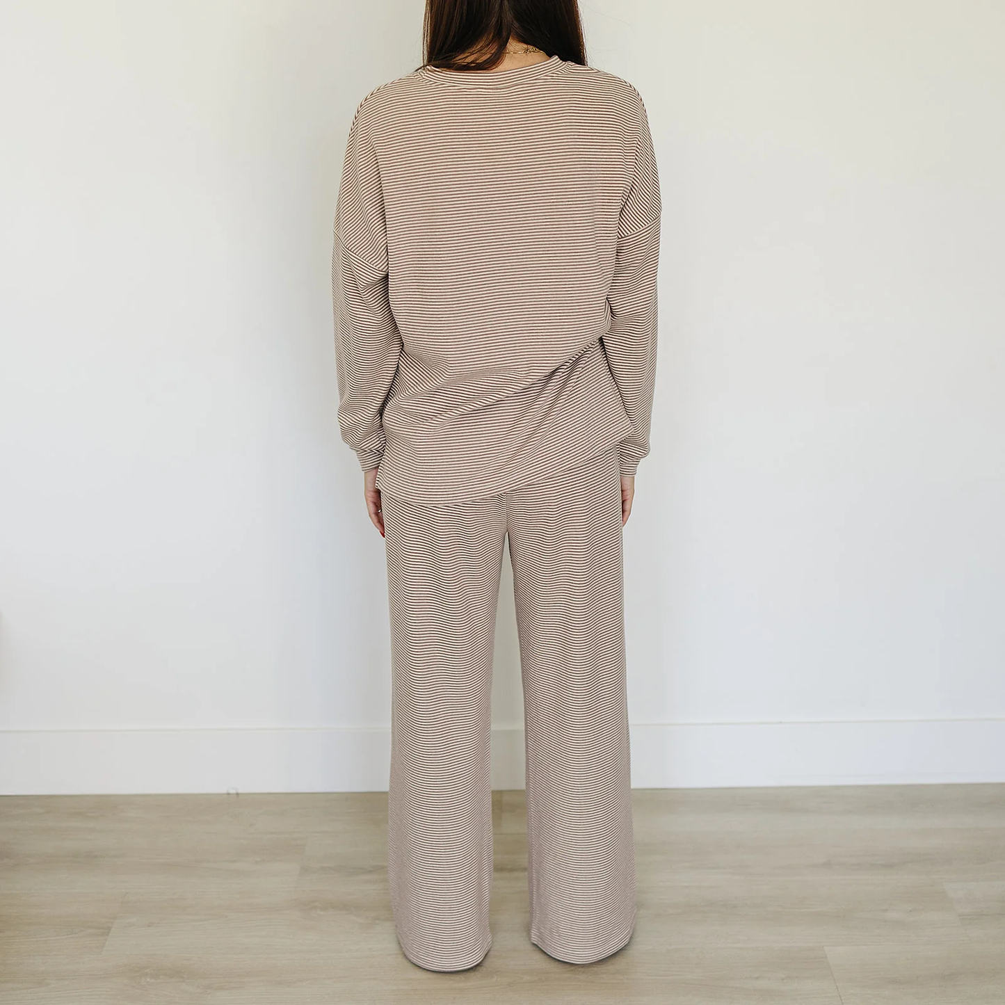 Womens Striped Loungewear Set