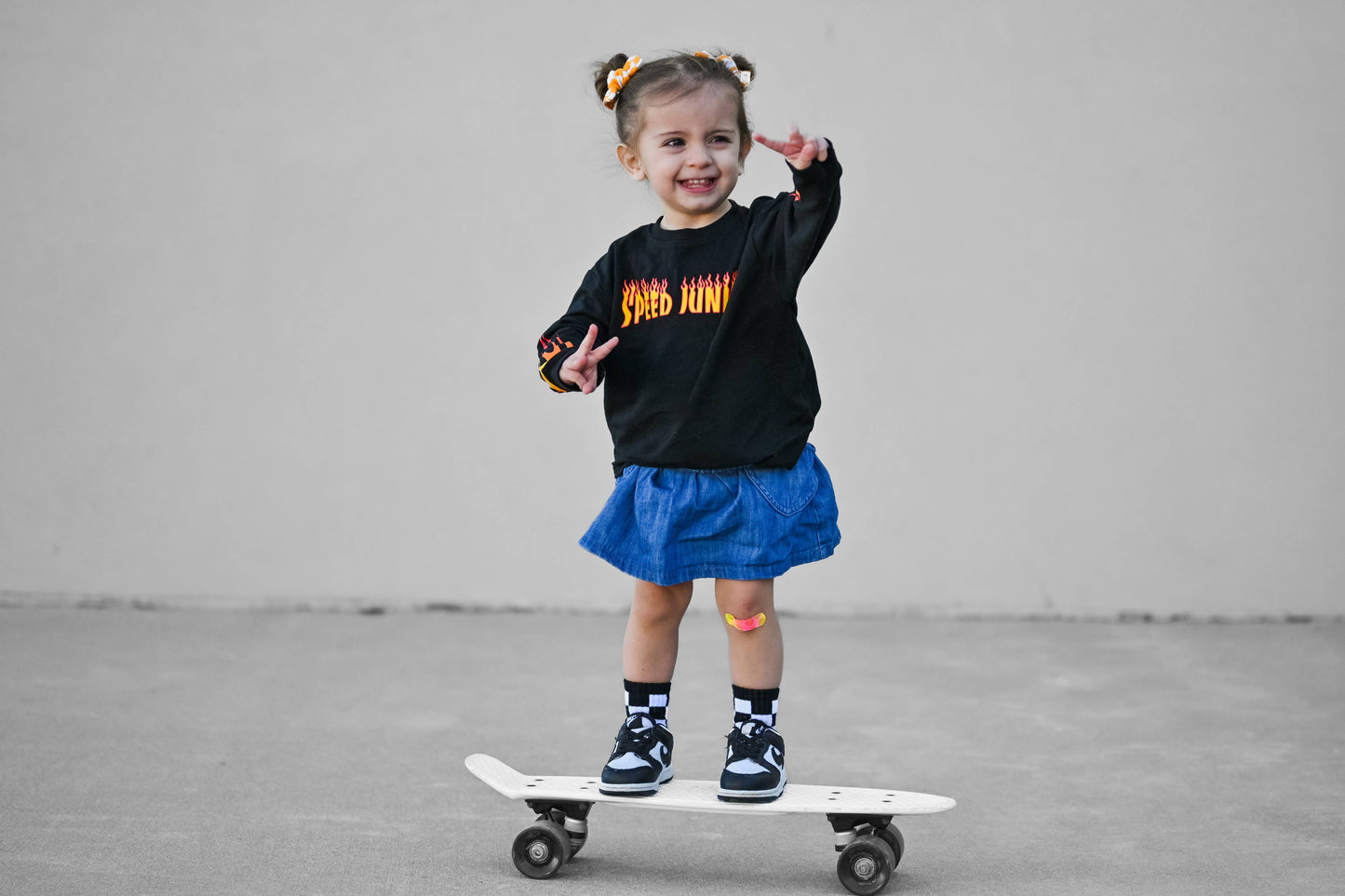 Black + White Checker Sock