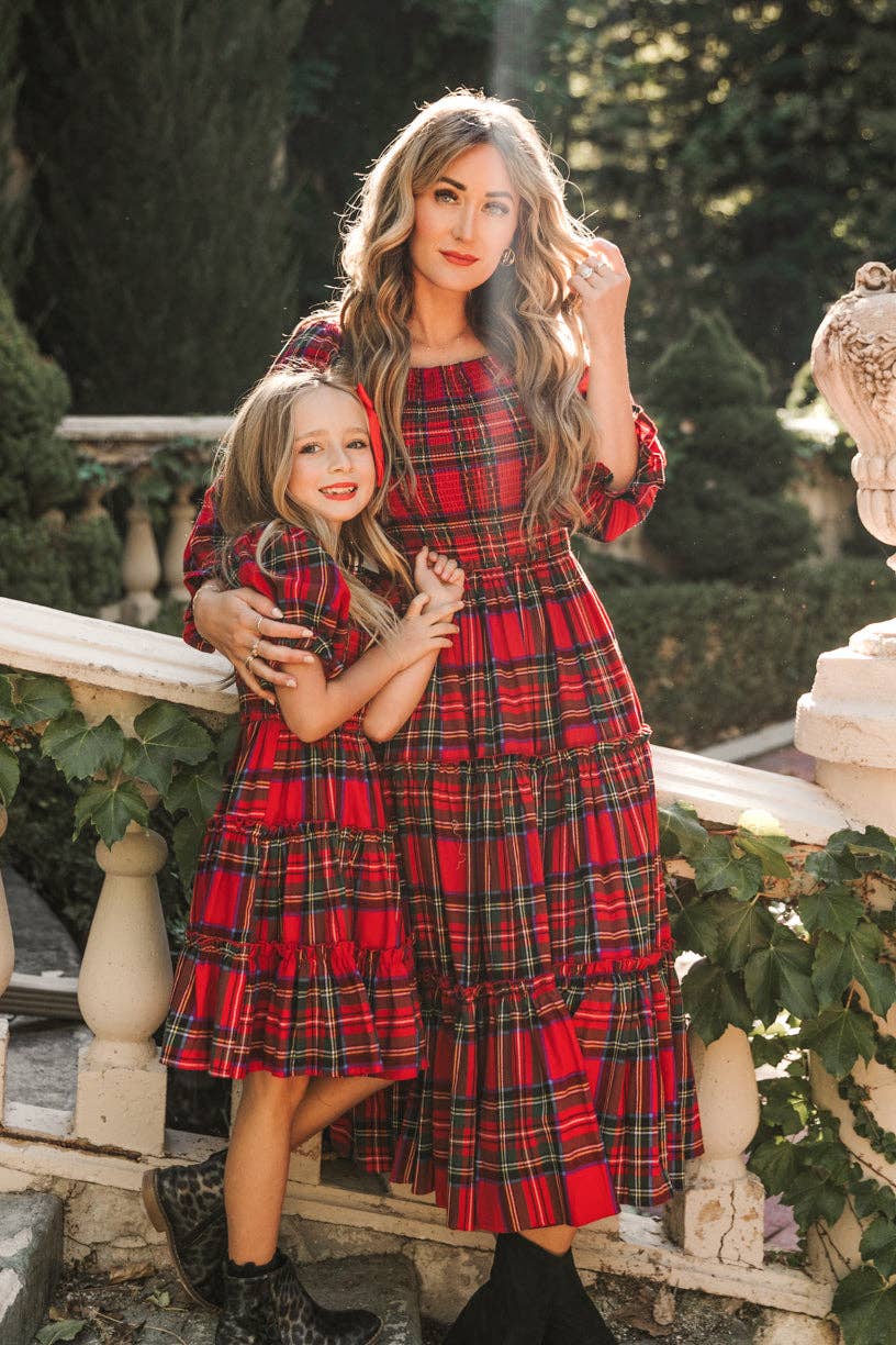 Women's Madeline Dress | Holiday Plaid