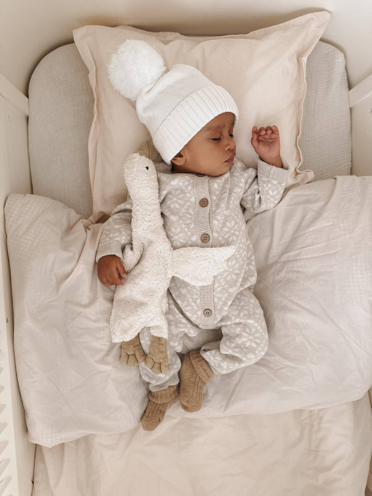 Ski Chalet Knit Jumpsuit | Natural