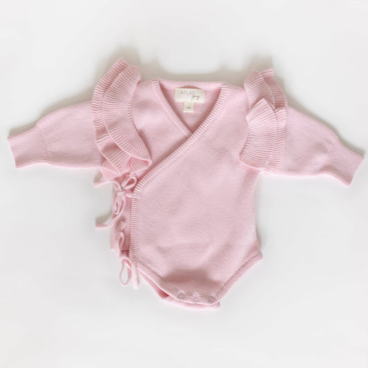 Knit Ruffled Bodysuit | Rosewater