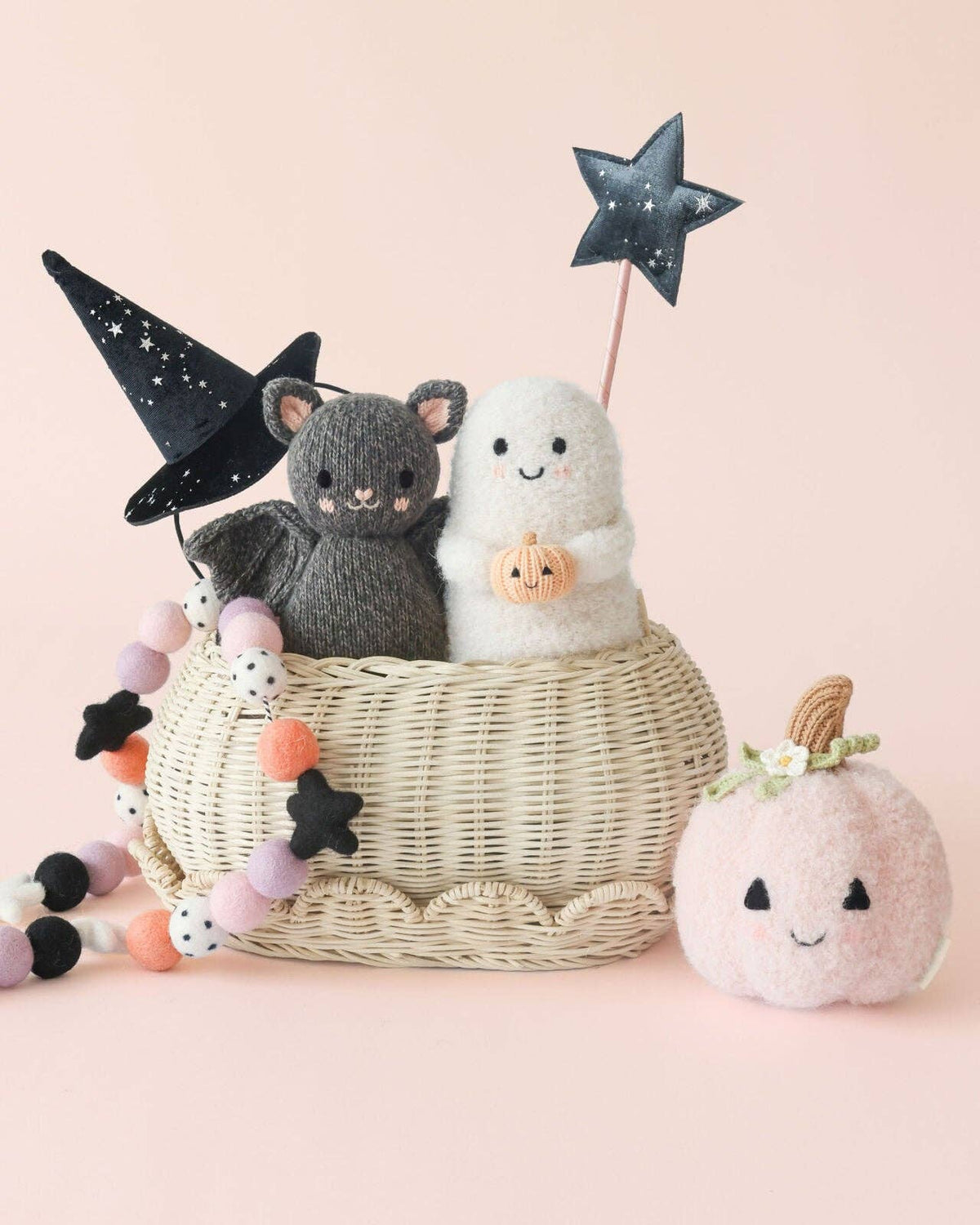 Baby Ghost with pumpkin | cuddle+kind baby animal collection
