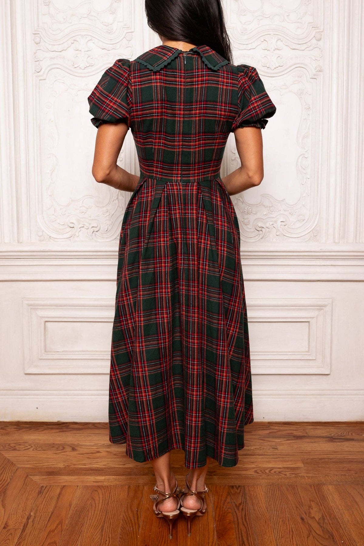 Women's Sophia Dress | Evergreen Plaid
