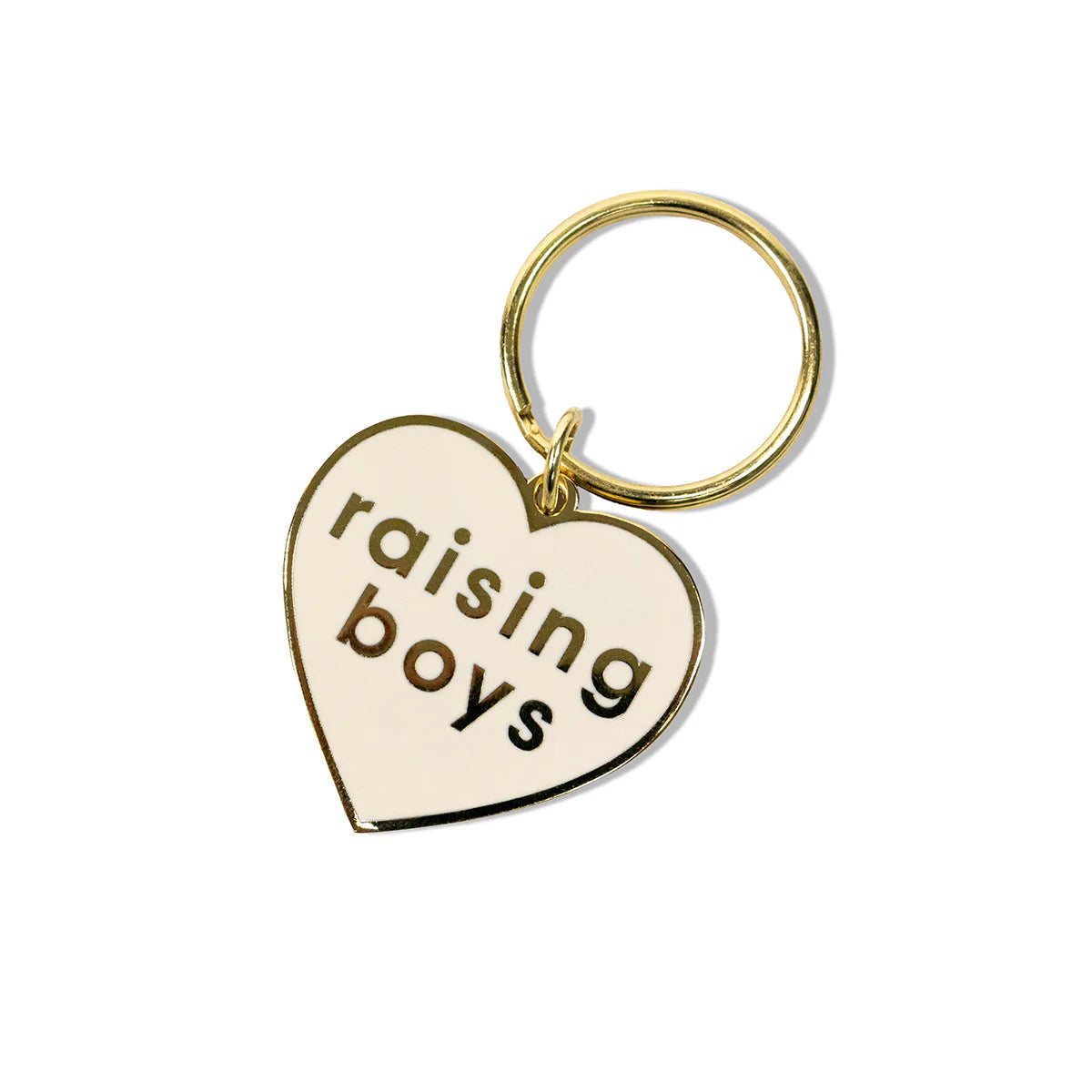 RAISING BOYS® Heart Icon Enamel Keychain