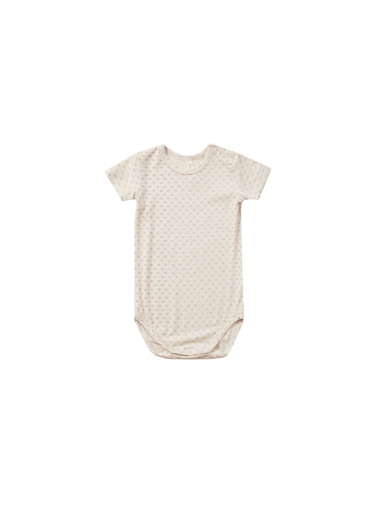 Bamboo Short Sleeve Bodysuit | Oat Check