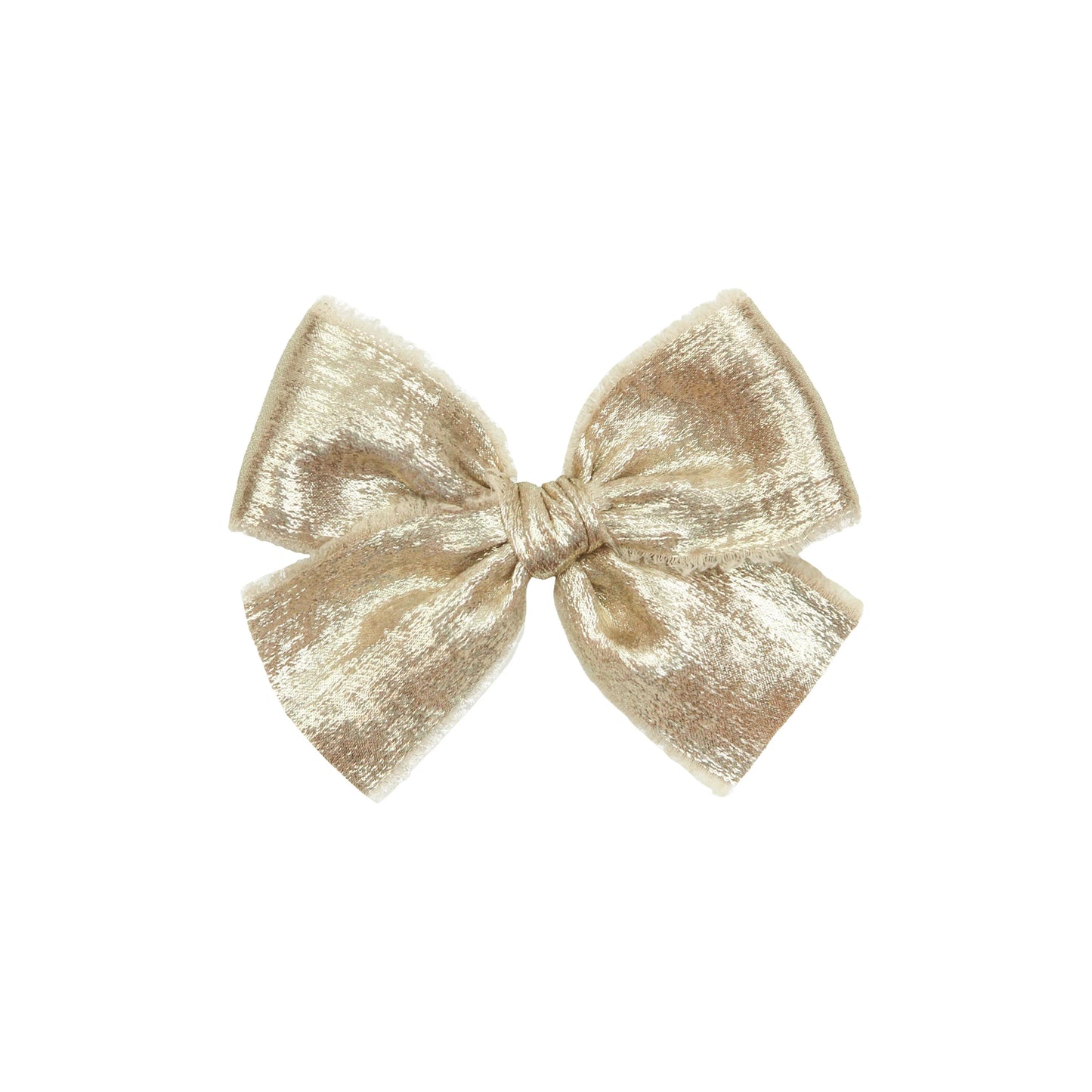 Gold Chiffon Bow | Clip