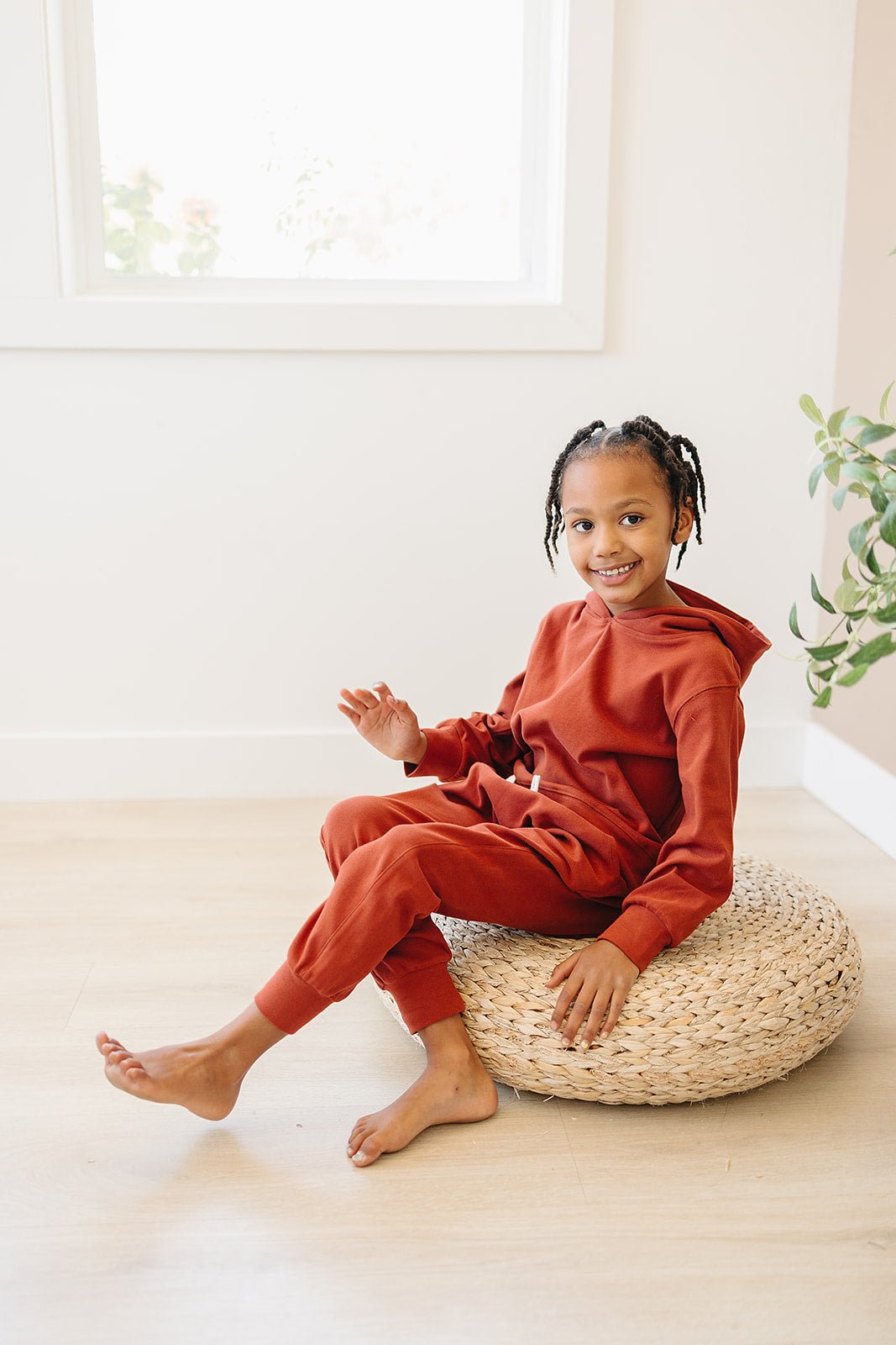Harley Hoodie & Jogger Set | Burnt Red