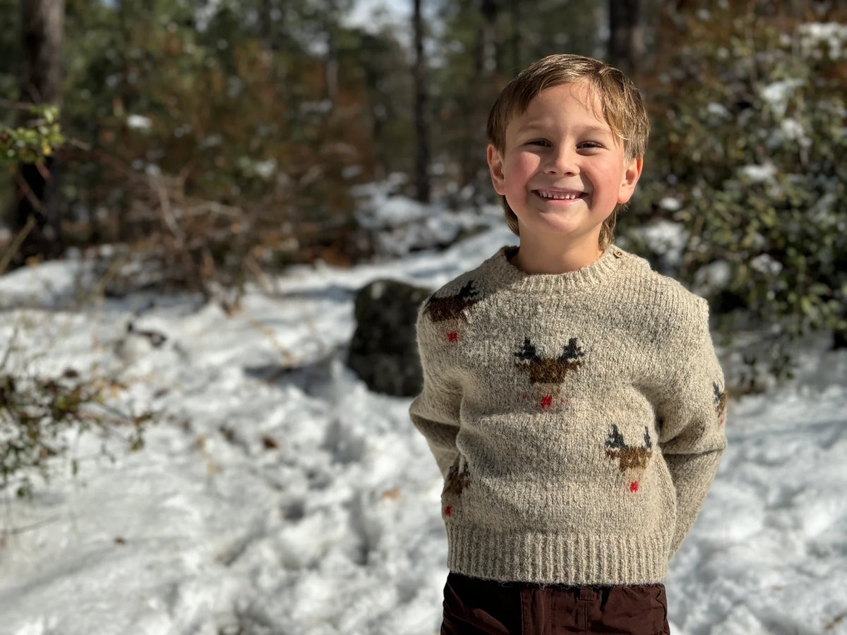 Rudy Sweater | Beige Reindeer