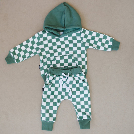 Jogger Set | Green Checker
