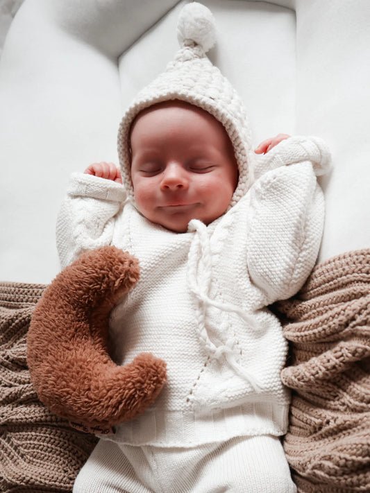Luna + Luca Chunky Knit Sweater | White