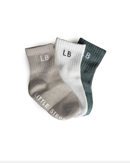 Sock 3 Pack | Pewter Mix