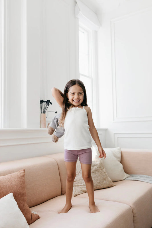 Organic Cotton Modal Elastane Bike Short | Periwinkle
