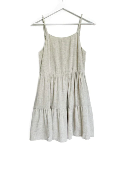 Women's Linen Tiered Dress | Sand